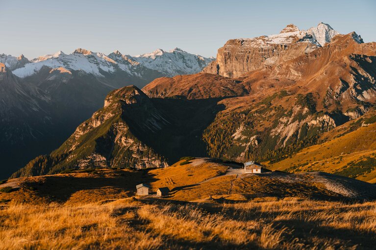 Ausblick vom Blaser auf die Blaserhütte im Gschnitztal | © TVB Wipptal |Johannes Bitter 