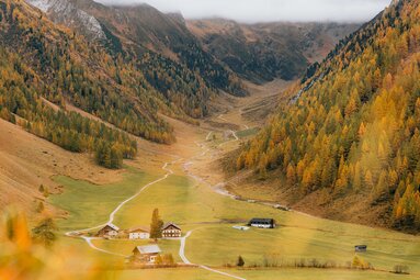 Blick nach Kasern im Bergsteigerdorf Schmirn | © TVB Wipptal /Johannes Bitter